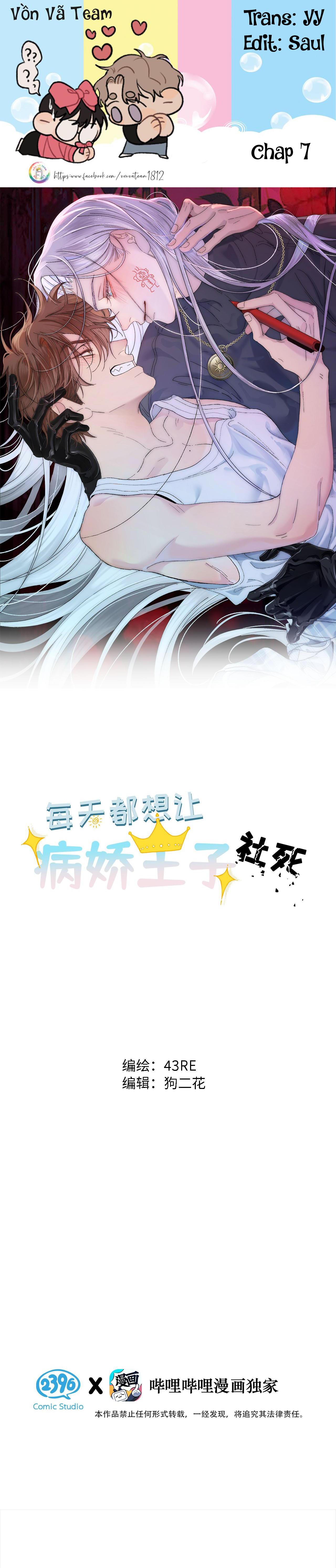 Đọc truyện Mỗi Ngày Đều Muốn Tên Hoàng Tử Yandere Nhục Mặt - Chapter 7